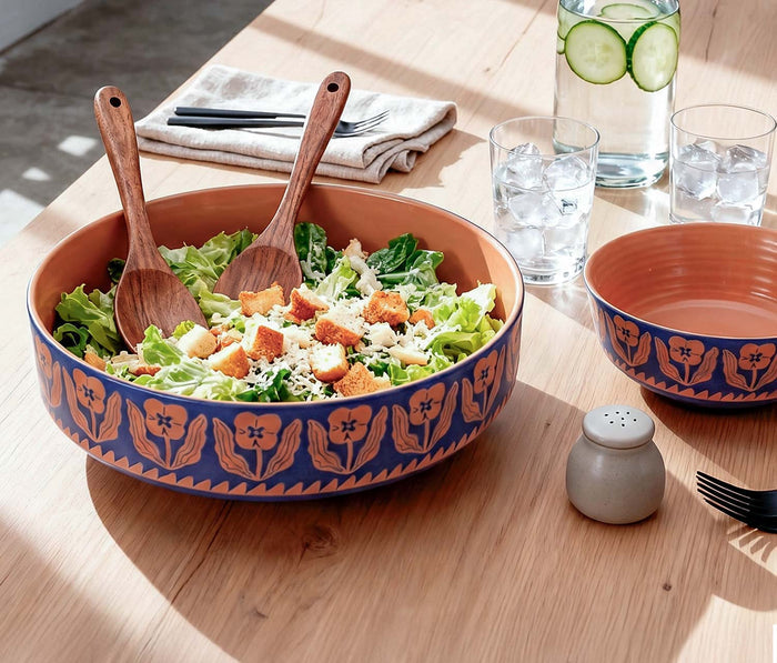 Floral  Low Serving Bowl set- Lollygag