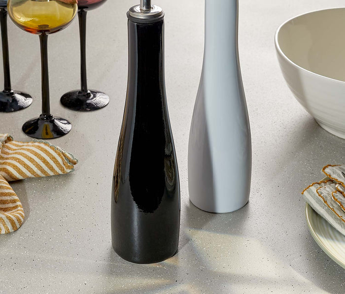 Black and white Olive Oil & Vinegar Cruet Set-lollygag