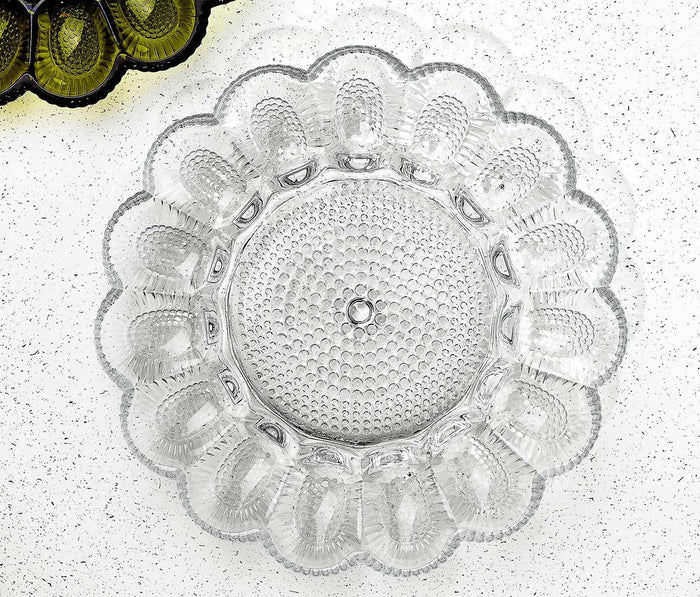 Tiara Hobnail Glass Egg Dish  - Vintage Indiana Glass - lollygag