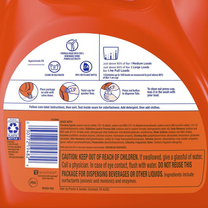 Tide Liquid Laundry Detergent in Kenya - With Downy April Fresh, 100 Loads