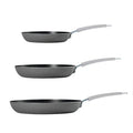 Tramontina 3-Pack Fry Pans, Charcoal Black - Front