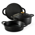 Tramontina 4-Piece Stackable Enamel Cast Iron Cookware Set - ShopUSA - Kenya