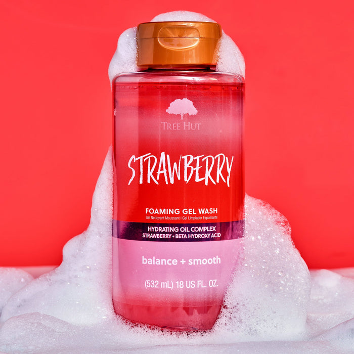 Tree Hut Strawberry Foaming Gel Body Wash (2 pack)