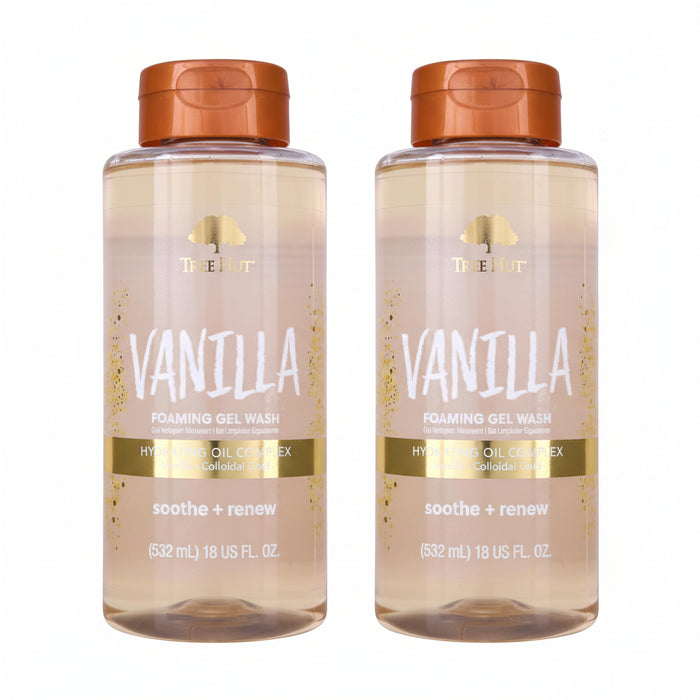 Tree Hut Vanilla Foaming Body Wash,(2 Pack)