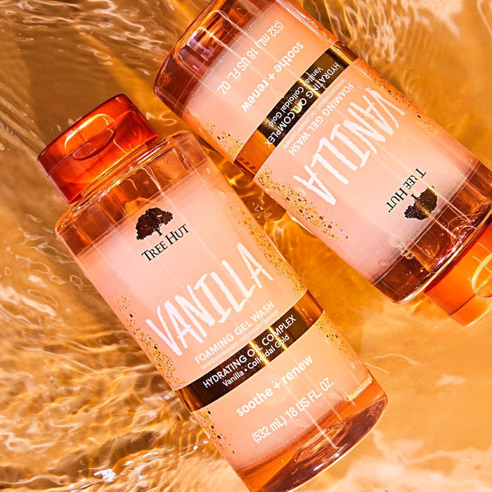 Tree Hut Vanilla Foaming Body Wash,(2 Pack)