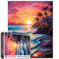 Tropical Sunset Shore Jigsaw Puzzle