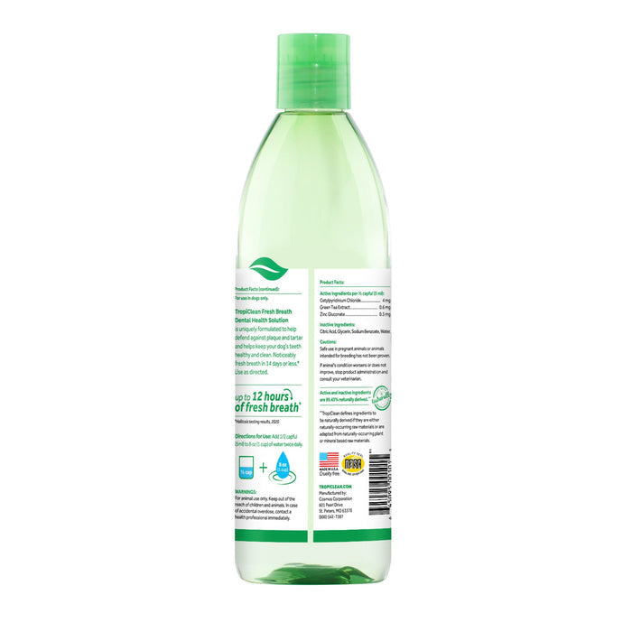 Tropiclean Fresh Breath Oral Care Additive 473ml