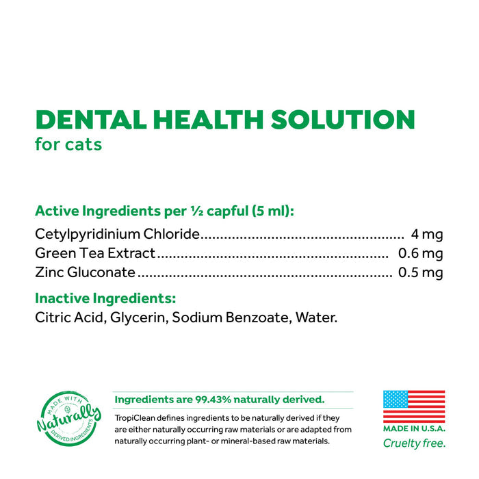 Tropiclean Fresh Breath Water Additive for Cats 473ml