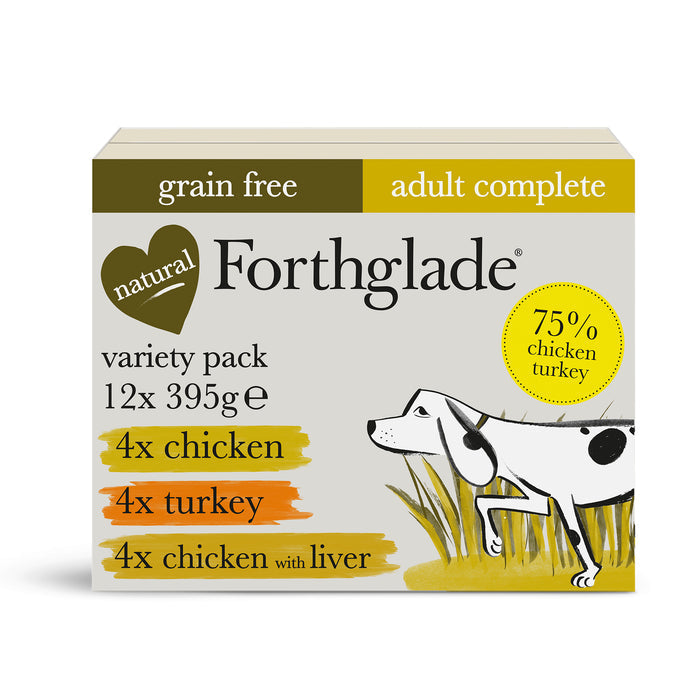 Turkey, Chicken & Liver Wet Dog Food Variety Pack