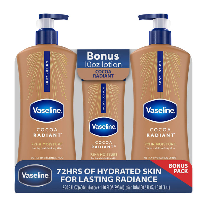 Vaseline Intensive Care Cocoa Radiant Body Lotion, 2 pk