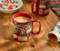 Venus Tall Crimson Illustrated Studio Mug Set - Lollygag.co