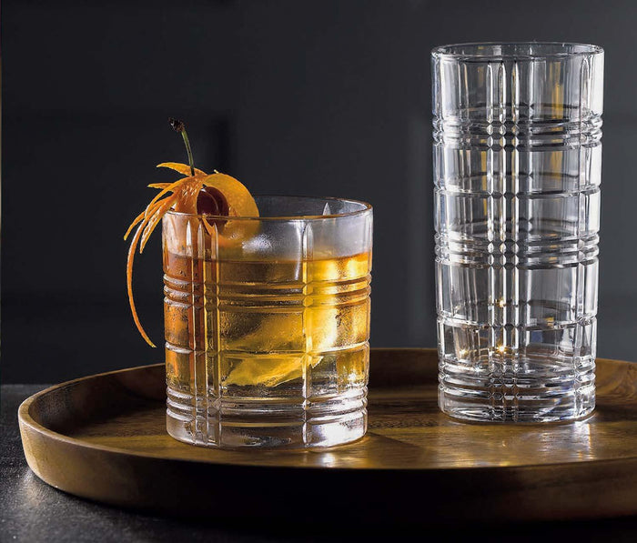 Verona Double Old Fashioned Low Tumbler Glass Set: Vidivi - lollygag