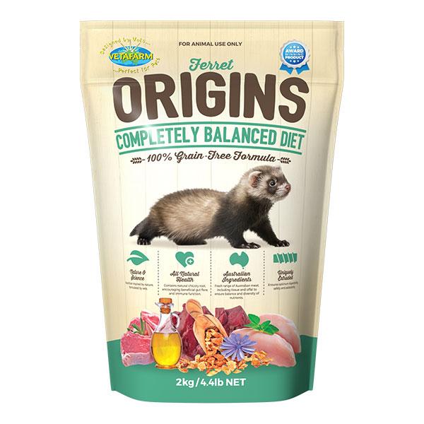 Vetafarm Ferret Origins Small Animal Food 2kg-Habitat Pet Supplies