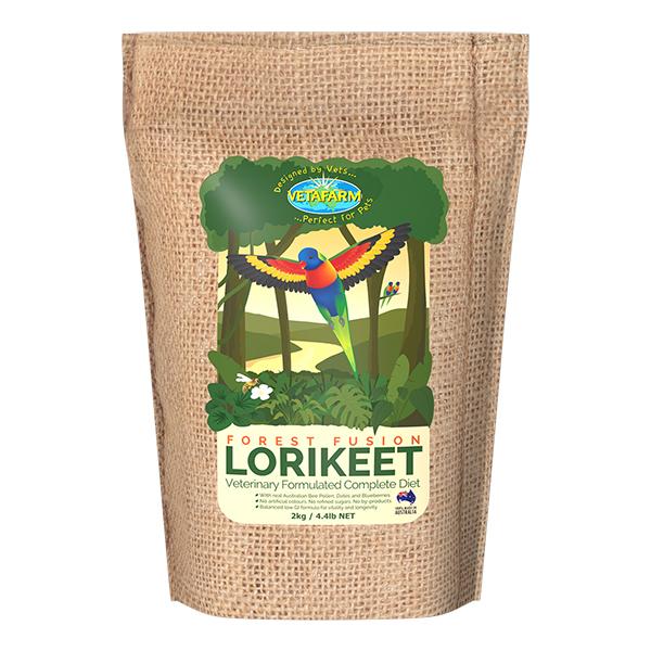 Vetafarm Forest Fusion Lorikeet Food 2kg-Habitat Pet Supplies