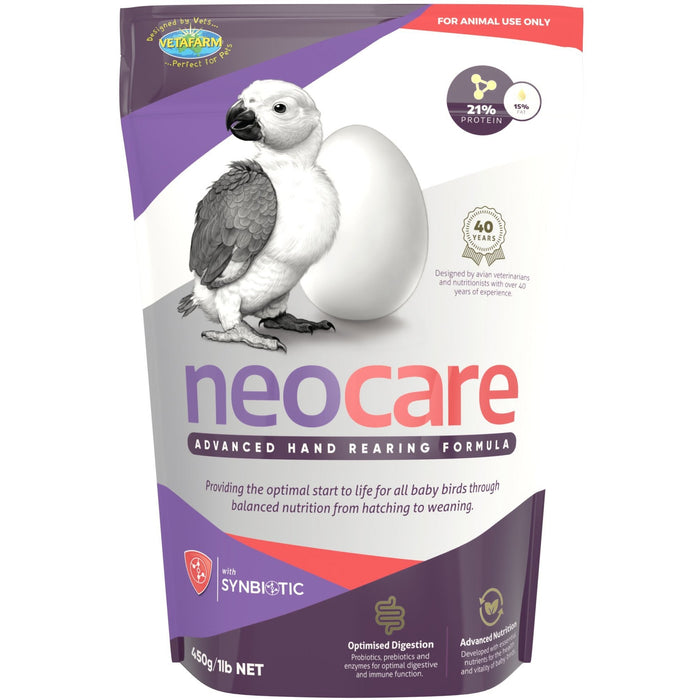 Vetafarm Neocare Advanced Hand-Rearing Formula for Birds 450g-Habitat Pet Supplies