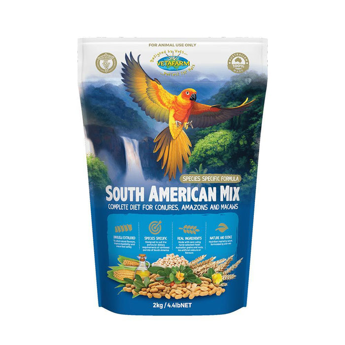 Vetafarm South American Bird Seed Mix 2kg-Habitat Pet Supplies