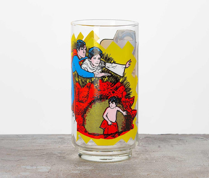 Vintage Superman From Kal-el To Man Of Steel Drinking Glass - lollygag