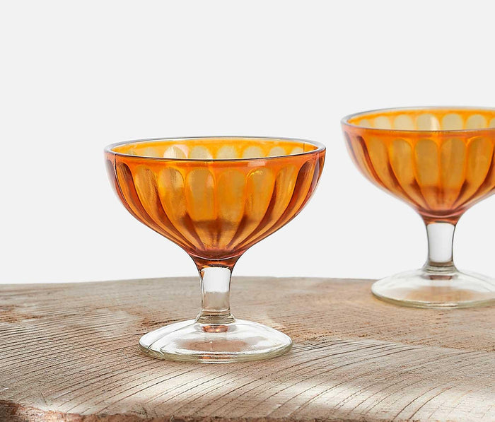 Vintage Golden Coupe Glass - lollygag