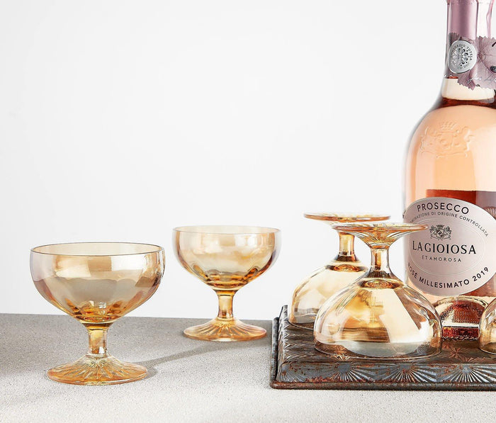 Vintage Fostoria Champagne Coupe Glasses - lollygag