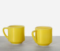 Sunshine Mugs: Vintage Federal Glass Set of 2 - lollygag