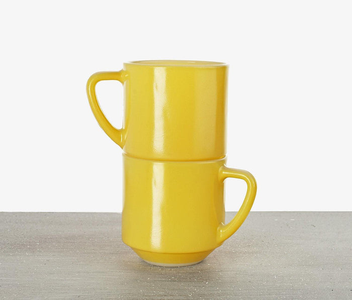 Sunshine Mugs: Vintage Federal Glass Set of 2 - lollygag