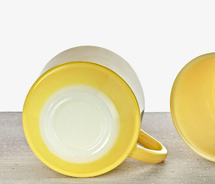 Sunshine Mugs: Vintage Federal Glass Set of 2 - lollygag