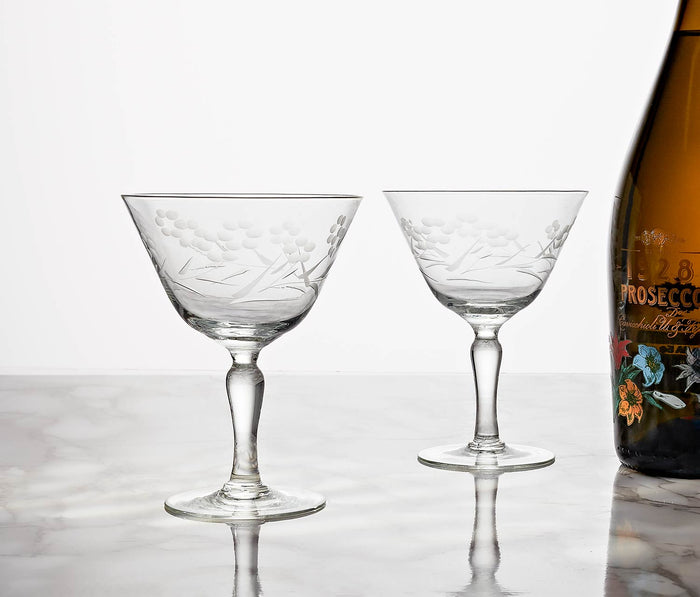 Vintage cherry blossom Cordial Glasses - Lollygag