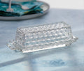 Vintage Fostoria Clear Covered Glass Butter Dish - Lollygag