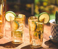 Golden Lustre Vintage Honeycomb Highball Glasses - Lollygag