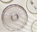 Vintage Purple Clear Glass Cake Serving Plate- lollygag