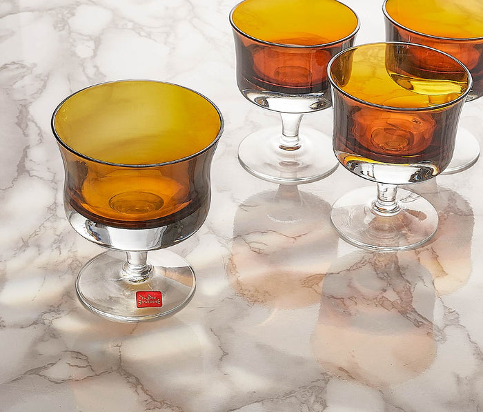 Vintage amberMirage-Coupe-Glasses-Lollygag