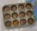 Vintage  12 Cup Ovenex Ekco Standard Starburst Muffin Tinware - Lollygag