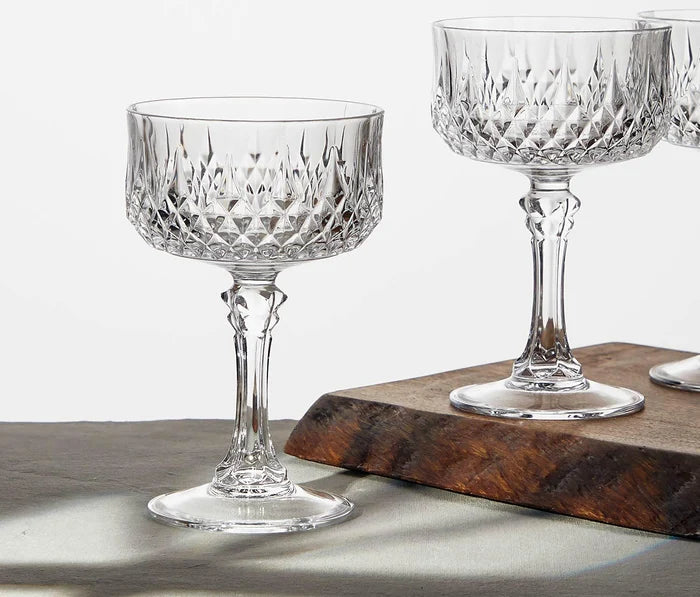 Longchamp Cristal D'arques Durand Coupe glasses