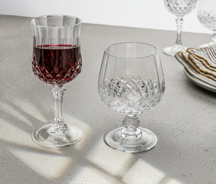 Vintage Vivien Longchamp Cristal Brandy Glasses Set