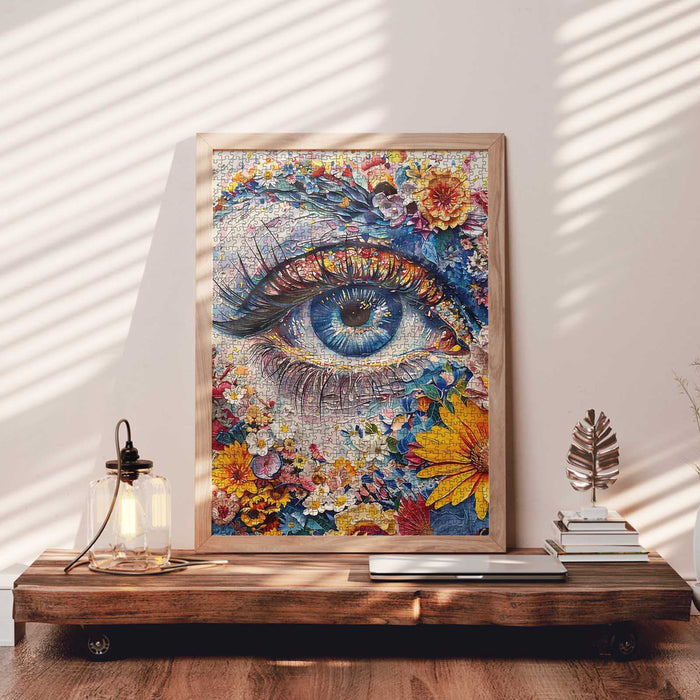Vivid Floral Eye Jigsaw Puzzle - Tucocoo