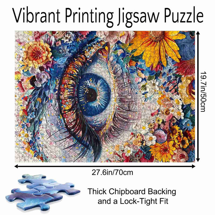 Vivid Floral Eye Jigsaw Puzzle - Tucocoo
