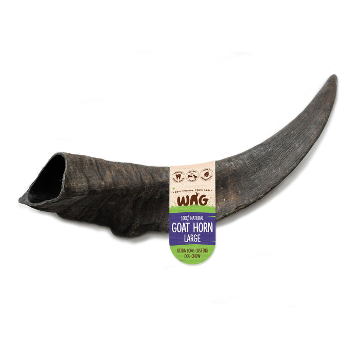 Wag Goat Horn Large Dog Chew Treat-Habitat Pet Supplies