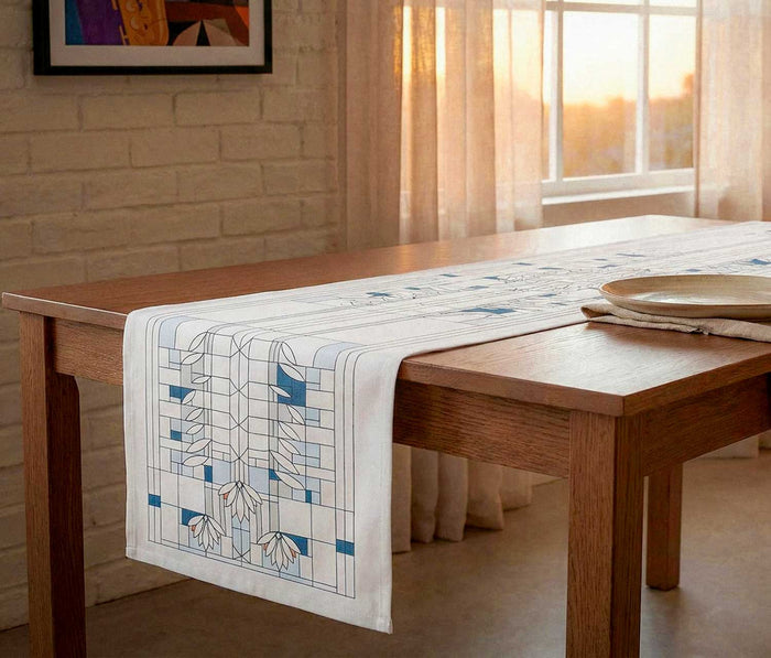 Waterlilies Table Runner - Frank Lloyd Wright - Lollygag.co
