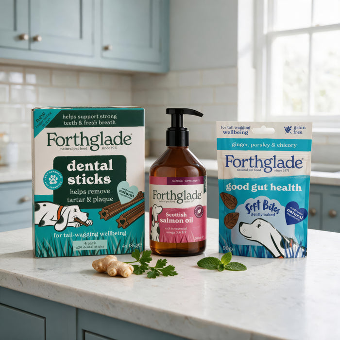 Wellbeing Essentials Dog Treats & Supplements Bundle