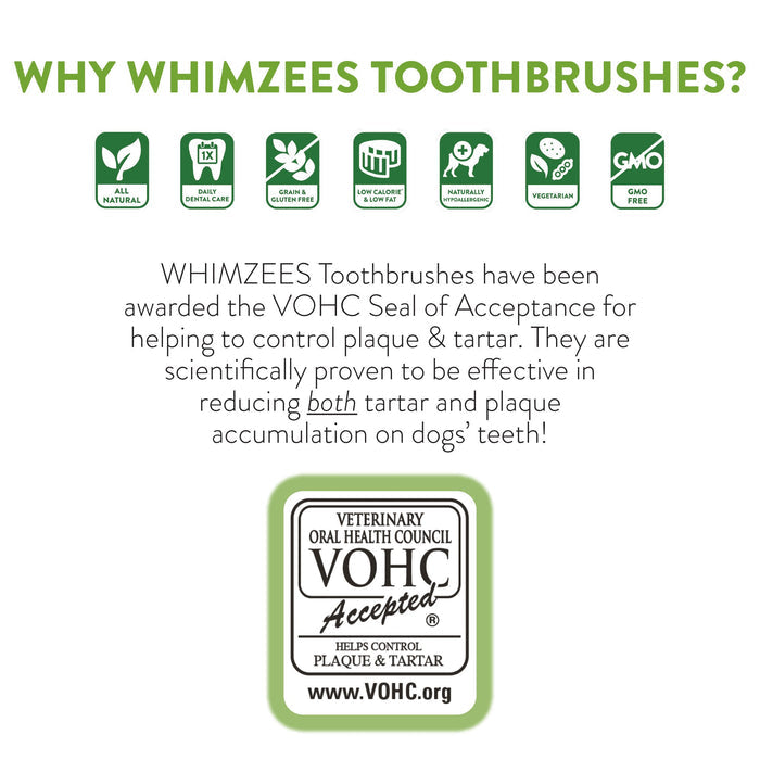 Whimzees Toothbrush Dental Dog Treats Small 24 Pack