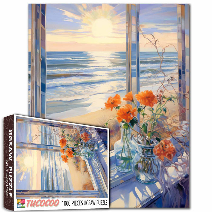 Window Light and Sea Jigsaw Puzzle