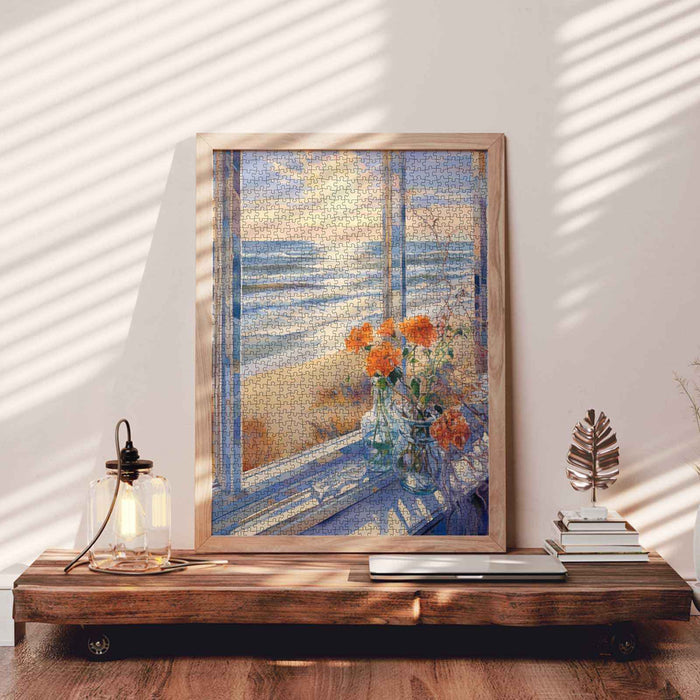 Window Light and Sea Jigsaw Puzzle