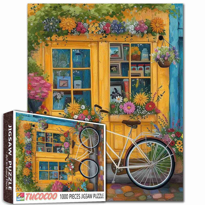 Yellow Window Bloom Jigsaw Puzzle