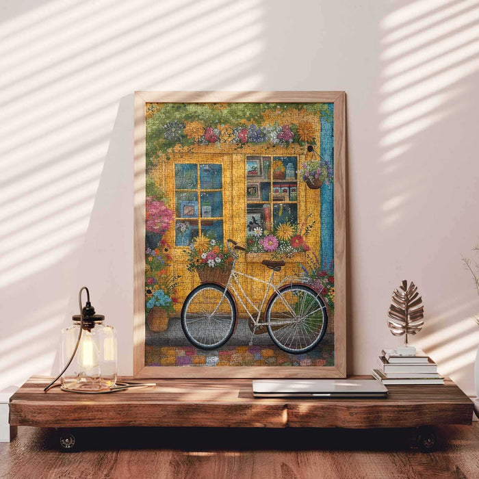 Yellow Window Bloom Jigsaw Puzzle