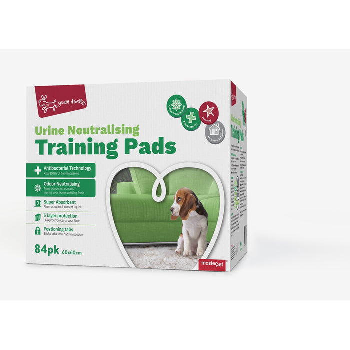 Yours Droolly Urine Neutralising Puppy Training Pads 84 Pack-Habitat Pet Supplies