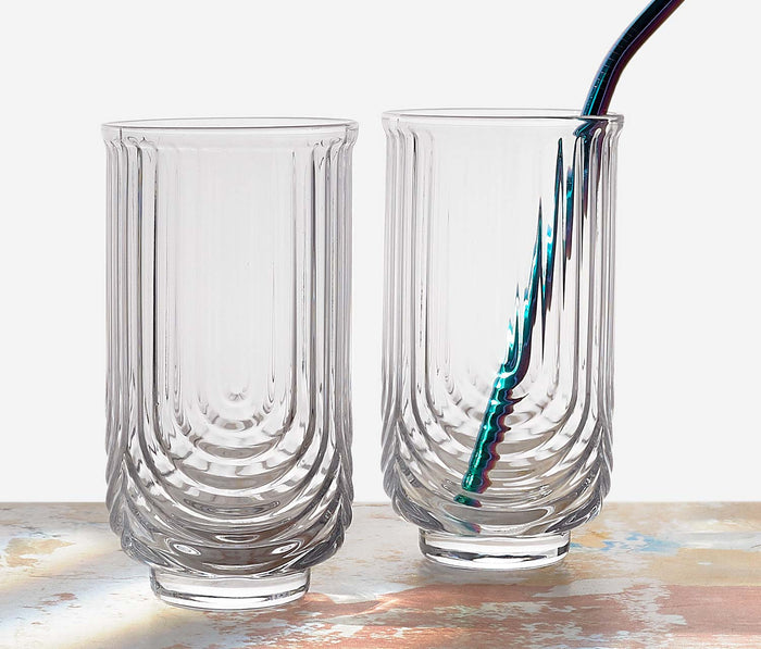 acope zelda deco highball glass - lollygag