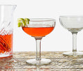 Vintage Art Deco champagne Coupe Cocktail Glasses - lollygag