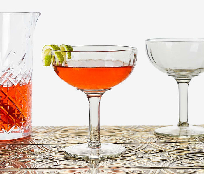 Vintage Art Deco champagne Coupe Cocktail Glasses - lollygag