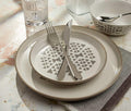 Zephyr Imprint Ivory & Grey Geo Patterned Dinnerware Set