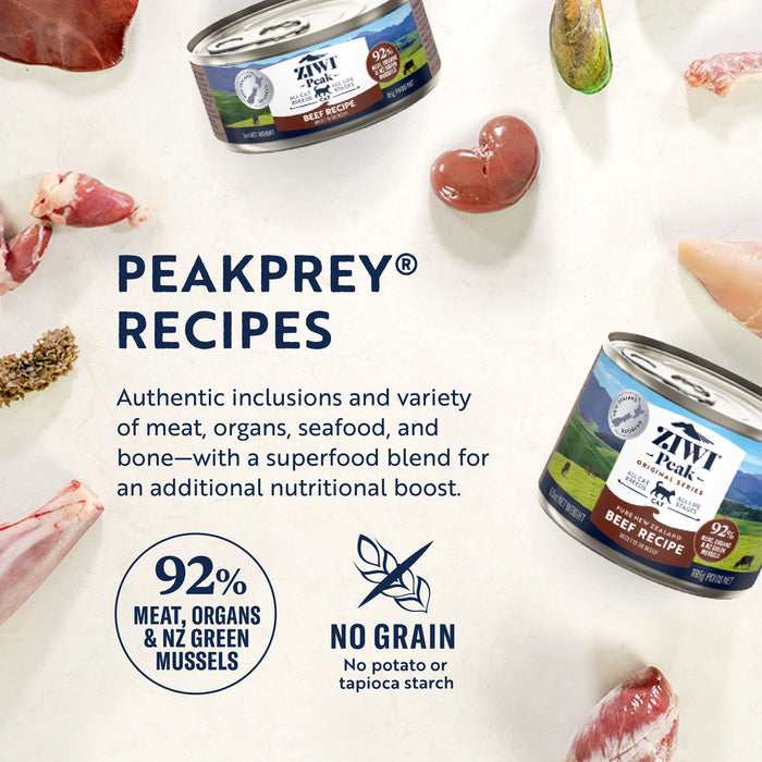 ZIWI Peak Wet Beef Recipe Cat Food 85g x 24